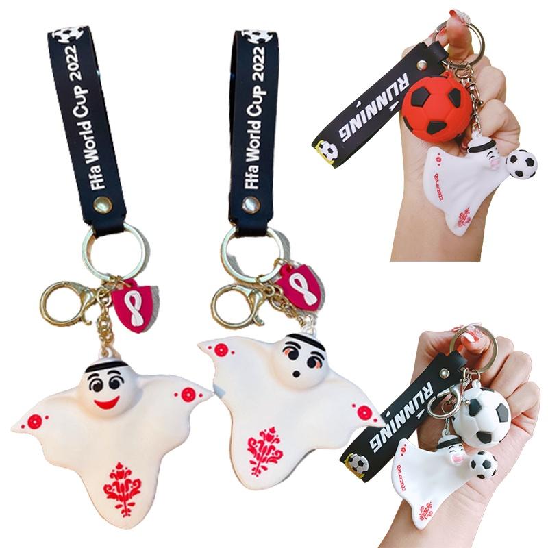 2022 Mascot Qatar Laeeb Toy Keychain Pendant Keyring Kids Gifts Christmas