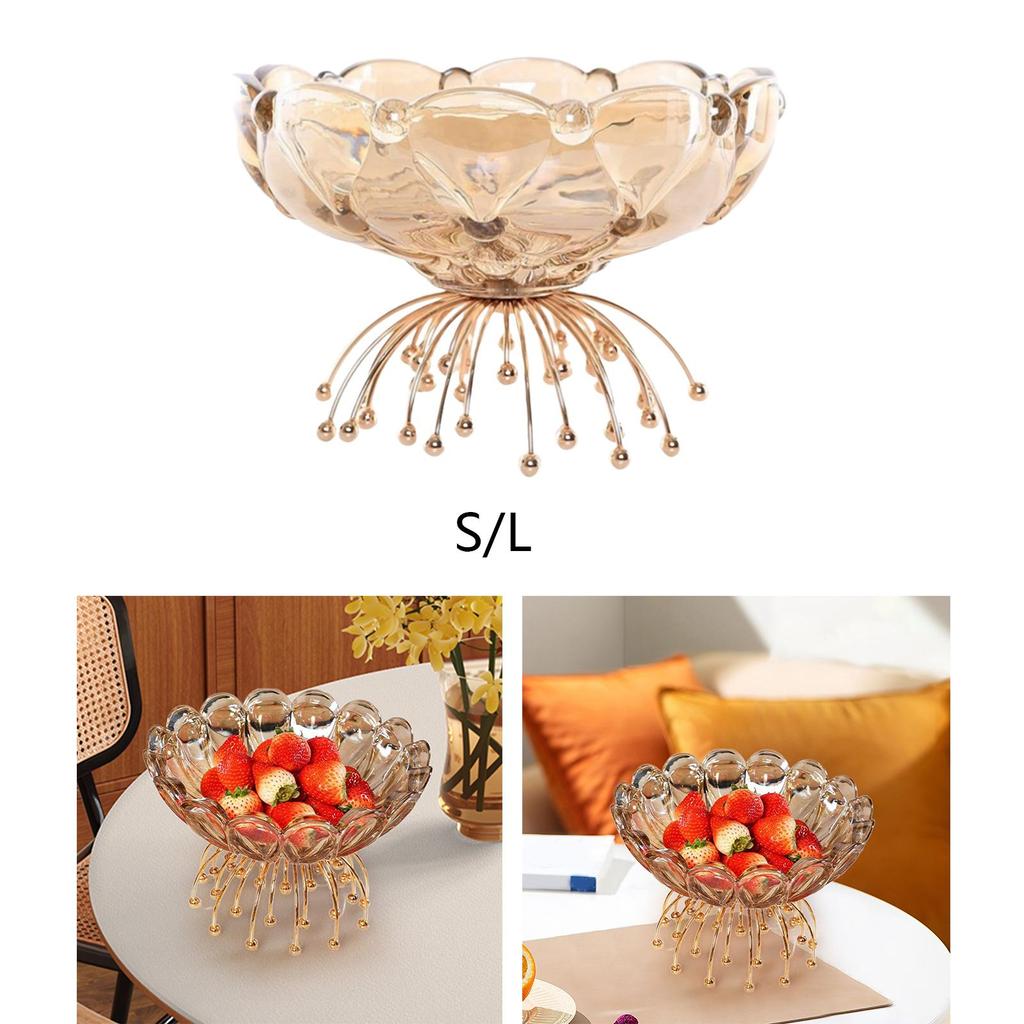 Fruit Plate Food Storage Container Snack Tray for Living Room Veggies Nuts