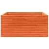 Plant Pot Wax Brown 100 X 100 X 46 Cm Solid Pine Wood