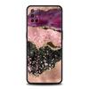 Phone Case For OnePlus 10 9 Pro 9T 9R 9RT 8T 8 7 6T 7T Nord 2 CE 5G N200 N100 Cover Protection Navy Blue Glitter Agate Marble