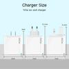 160W 6-Port Fast Charging Usb Type C Quick Charge Pd Qc3.0 Wall Charger Adapter For Iphone Xiaomi Samsung Huawei Phone Charger