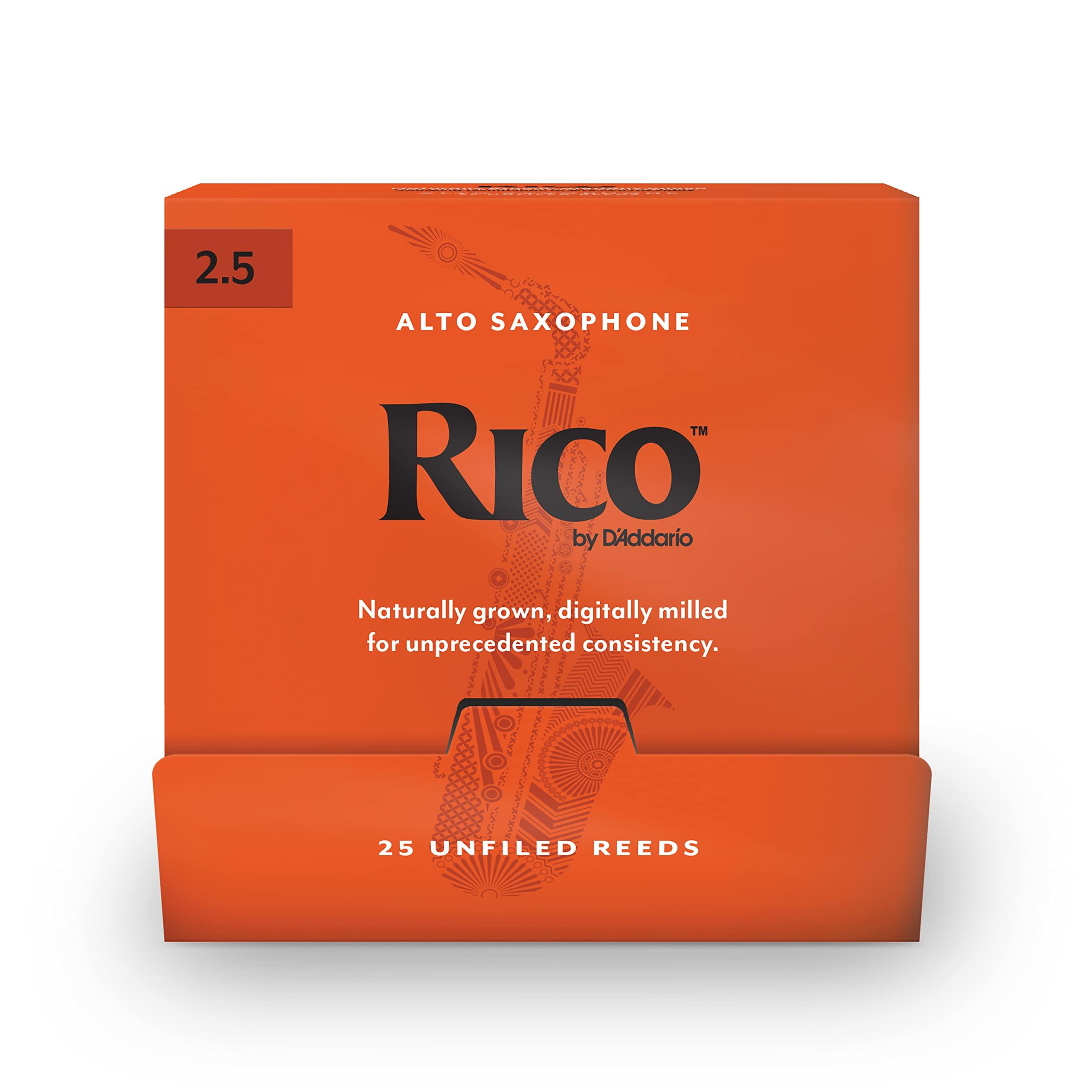 

Трость для альт-саксофона RICO, 25 штук D Addario D Addario RJA0125-B25 [Твёрдость 2,5] (индивидуально завернутый) []