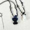 Feline Pendant Necklace with Witch Hat Charm, Lightweight Wax Cord Jewelry for Daily Wear, Party Looks, and Gift Giving