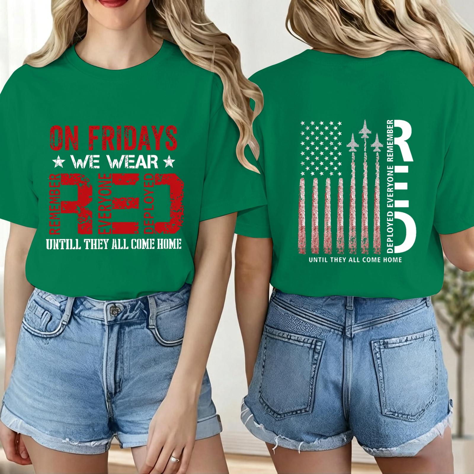 

Women s Casual Short Sleeve T-Shirt Crew Neck Letter Print Relaxed Fit Lightweight Summer Top for Daily Wear XXXL зелёный