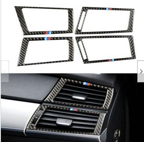 Carbon Fiber Air Vent Frame Cover for BMW X5/X6 E70/E71 Interior