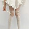 Mu Ruan Schwarz-Weiß Fliege Spitze Strumpfhose - Frühling/Sommer Lolita Stil
