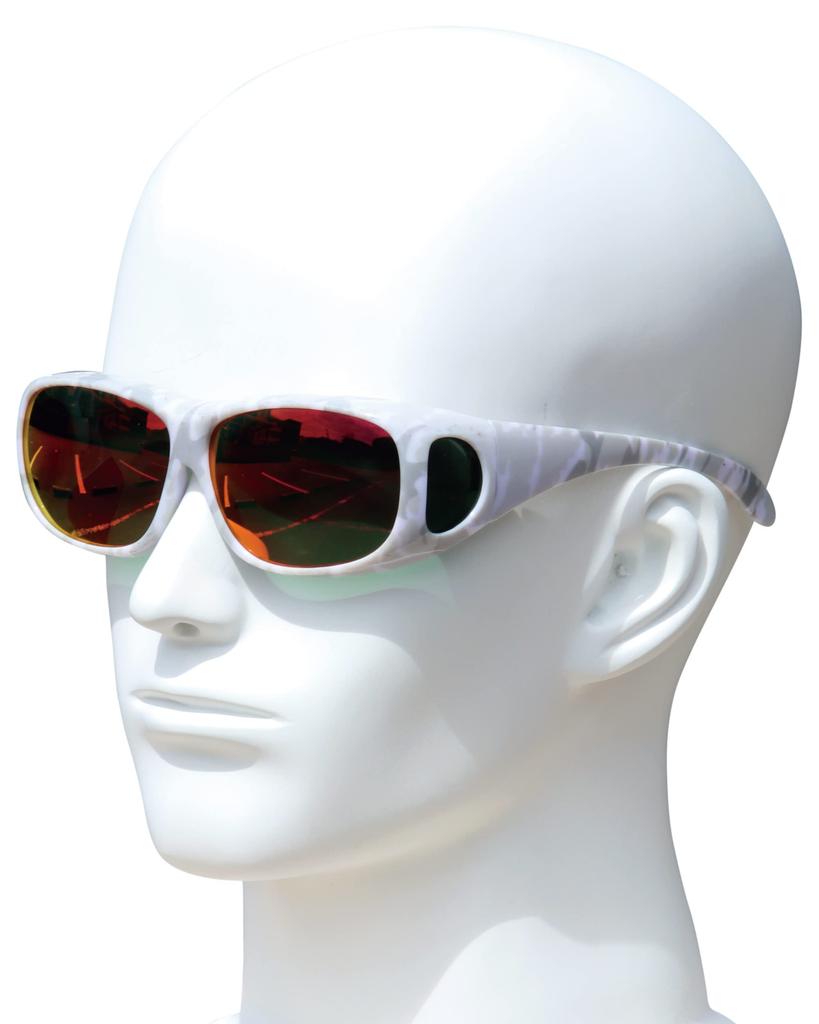 Zealot ZEOG01MLWHM Camouflage Pattern Available In 8 for Men and Outdoor and White Polarized Over-the-Eye Sunglasses, Polarized, Mirrored, Colors,