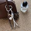 Yogodlns Matte Leopard Print Flower Mini Backpack Hanging Handbag Pendant Bag Pendant Bags Accessories