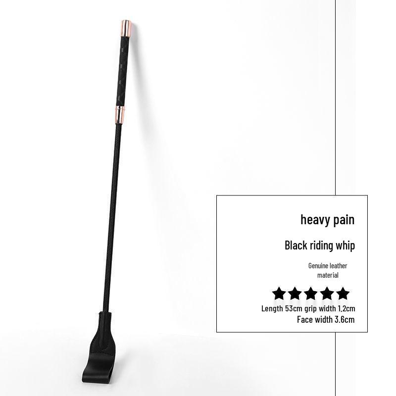 Leather Erotic Ruler Whip for SM Training - Genuine Leather Spanking Tool for Intimate Play