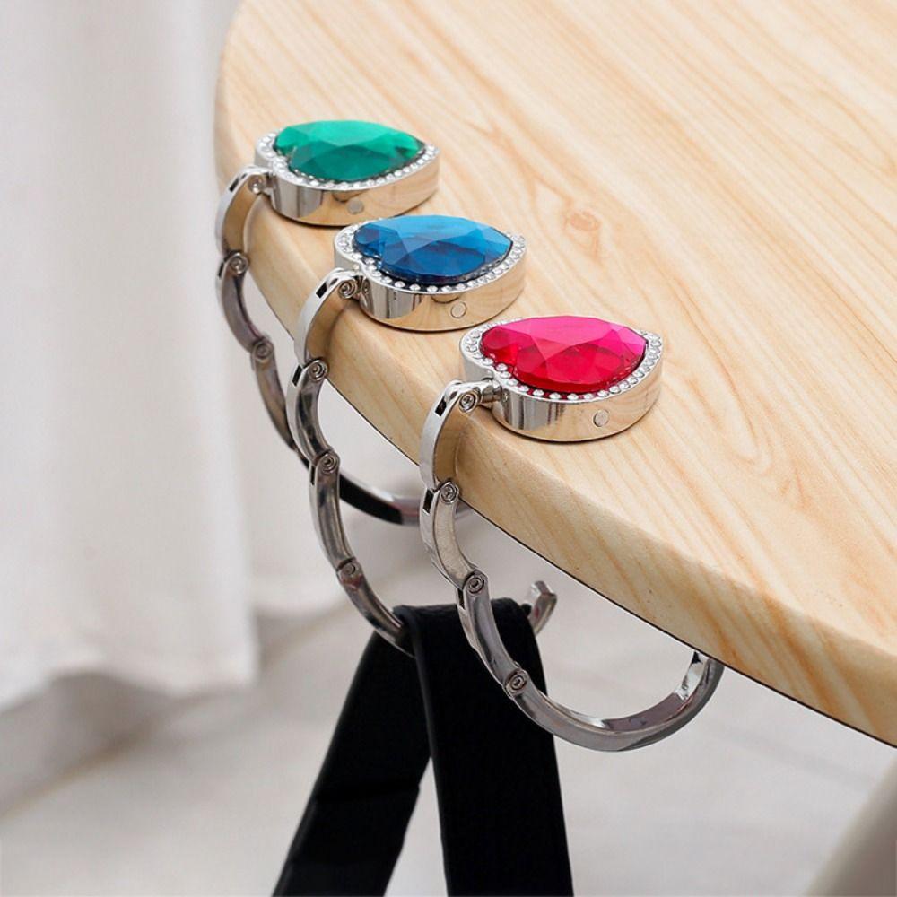 Portable Purse Bag Hanger Bag Parts Handbag Hook Holder Folding Table Hook  for Table Edge
