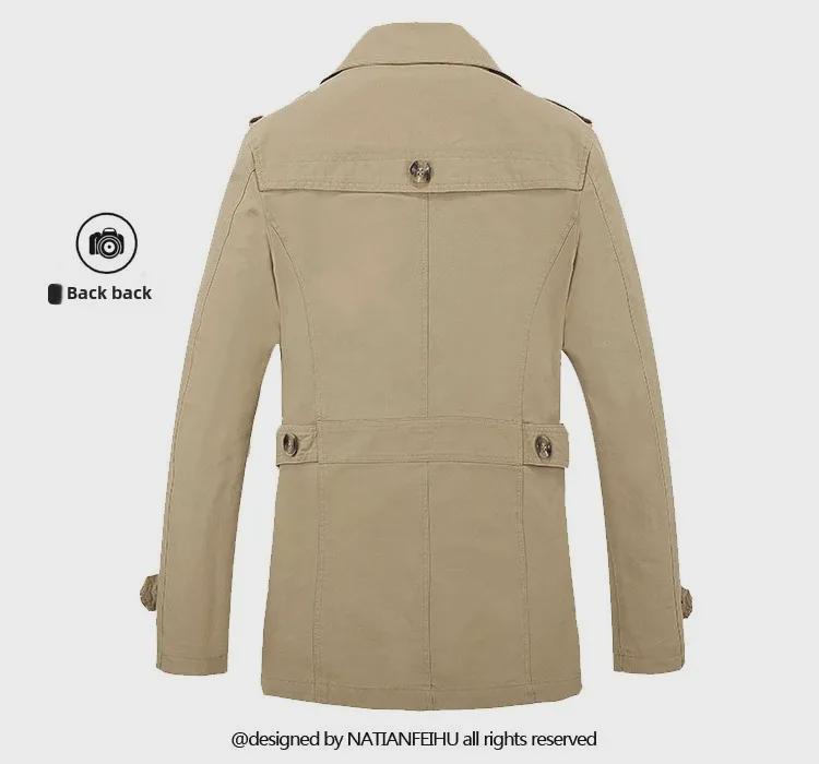 Chaqueta cortavientos ligera de algodón para hombre otoño 2024