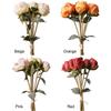 4 Flower 3 Buds Peony Artificial Flower Silk Petals Faux Flower Decorative Flower  Home Decoration