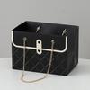 Trendy Floral Tote Gift Box - Small Size for Flower Shop Packaging Qixi Festival