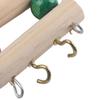 Pet Ladder Bridge Wood Climbing Swing Portable Mouse Hamster   Canary Pet Toys (5Steps S)