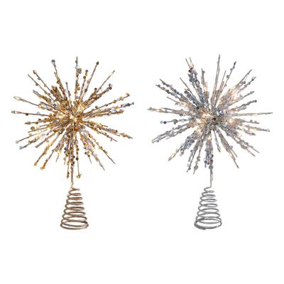 Iluminación para la Cima del Árbol de Navidad Estrella Iluminada Adorno para la Cima del Árbol Recuerdos de Fiesta Decoración Festiva Diseño Festivo Decoración Decorativa para el Árbol de Navidad