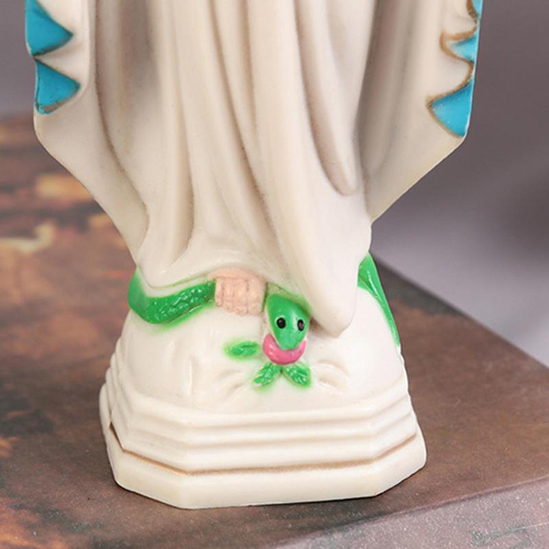 Virgin Mary Plastic Statue Handmade Catholic Virgin Mary Statue Christmas Home Decoration Christmas Gifts