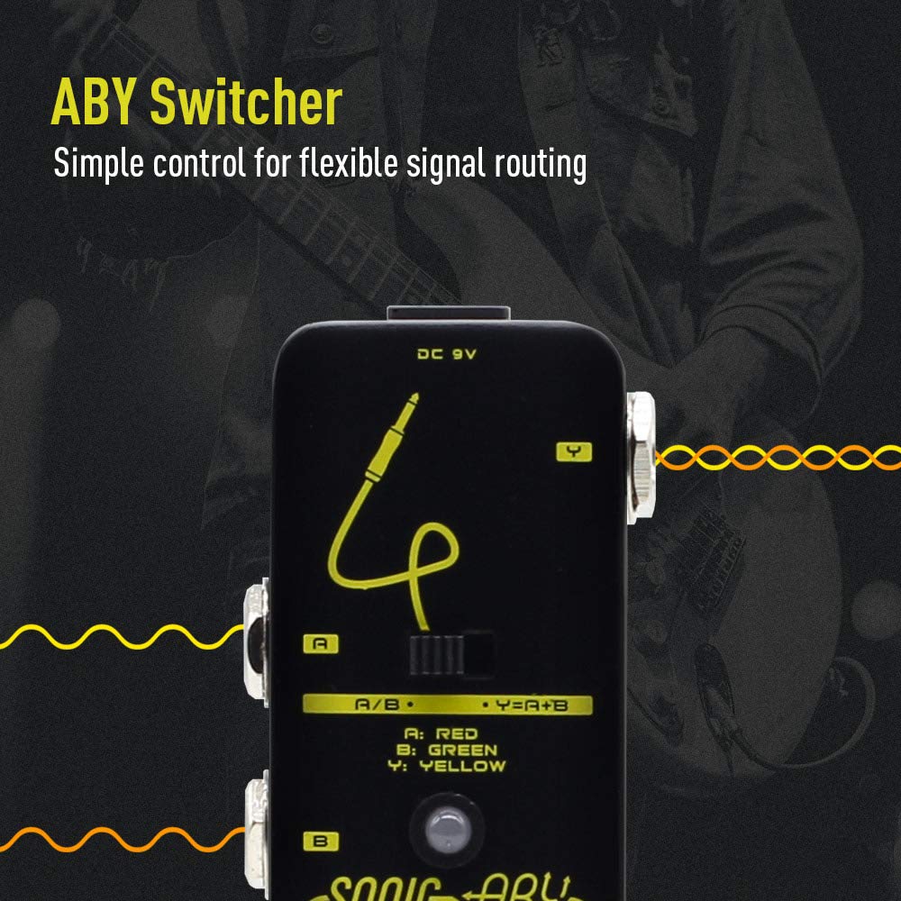 SONICAKE ABY True Bypass Line Selector Pedal