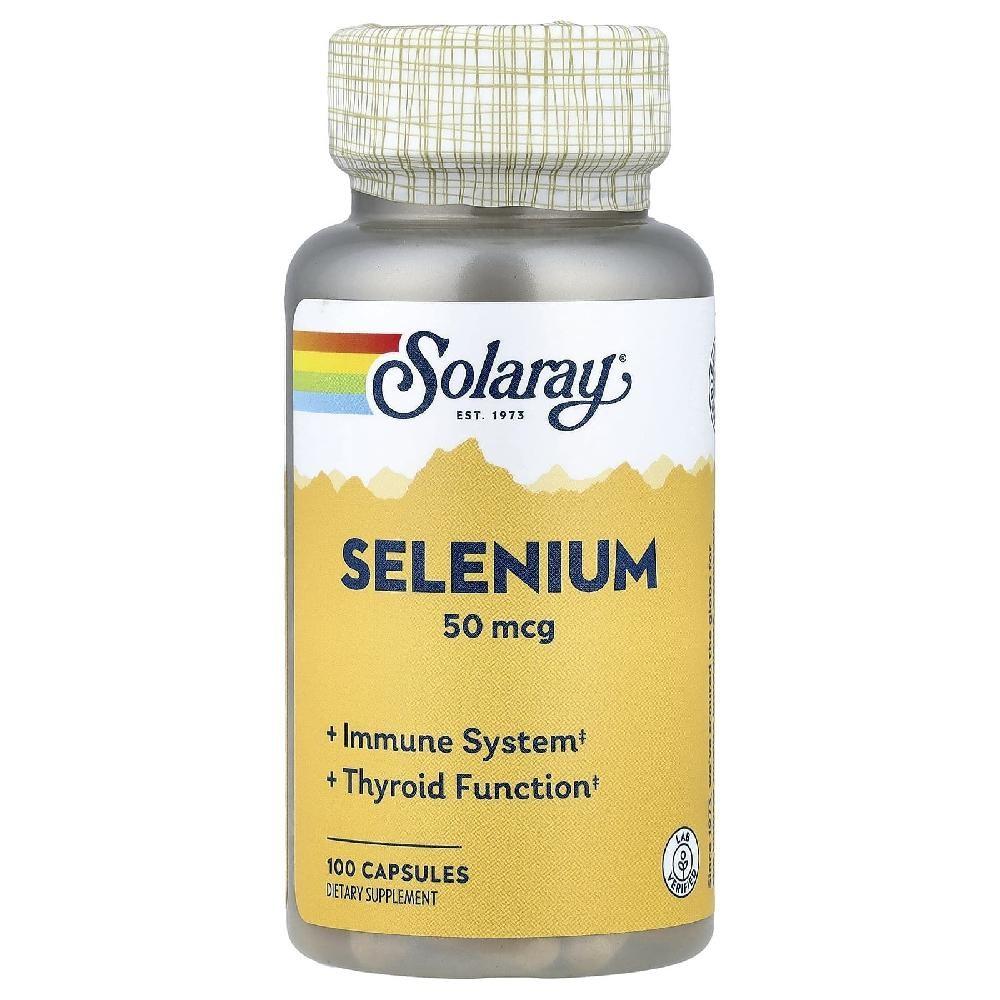 Solaray Selenium 50mcg 100 Veg Capsules 1 100