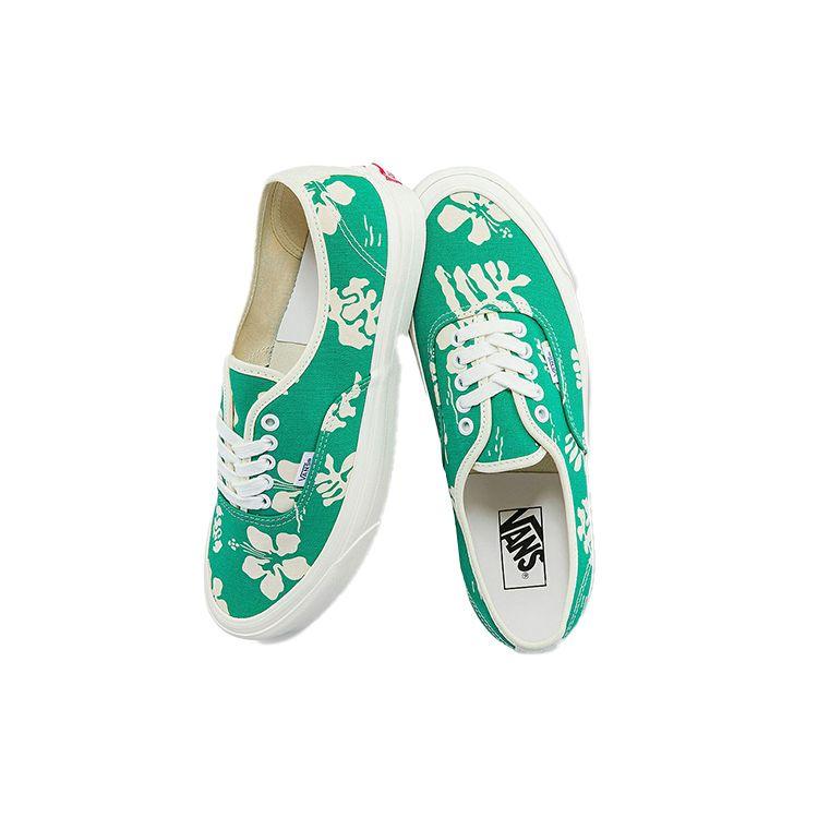 Vans Authentic 44 Dx Casual Petal Print Low Top Skate Shoes Unisex Sneaker Green VN0A5KX4AWP