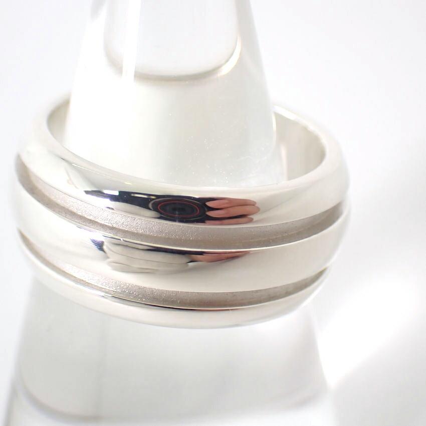 [Usado] Anillo de Doble Línea TIFFANY 925 / Talla 14 / j63-4