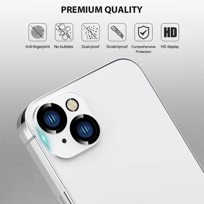 Protection Caméra d'Objectif en Verre Trempé pour iPhone 14 (6,1")