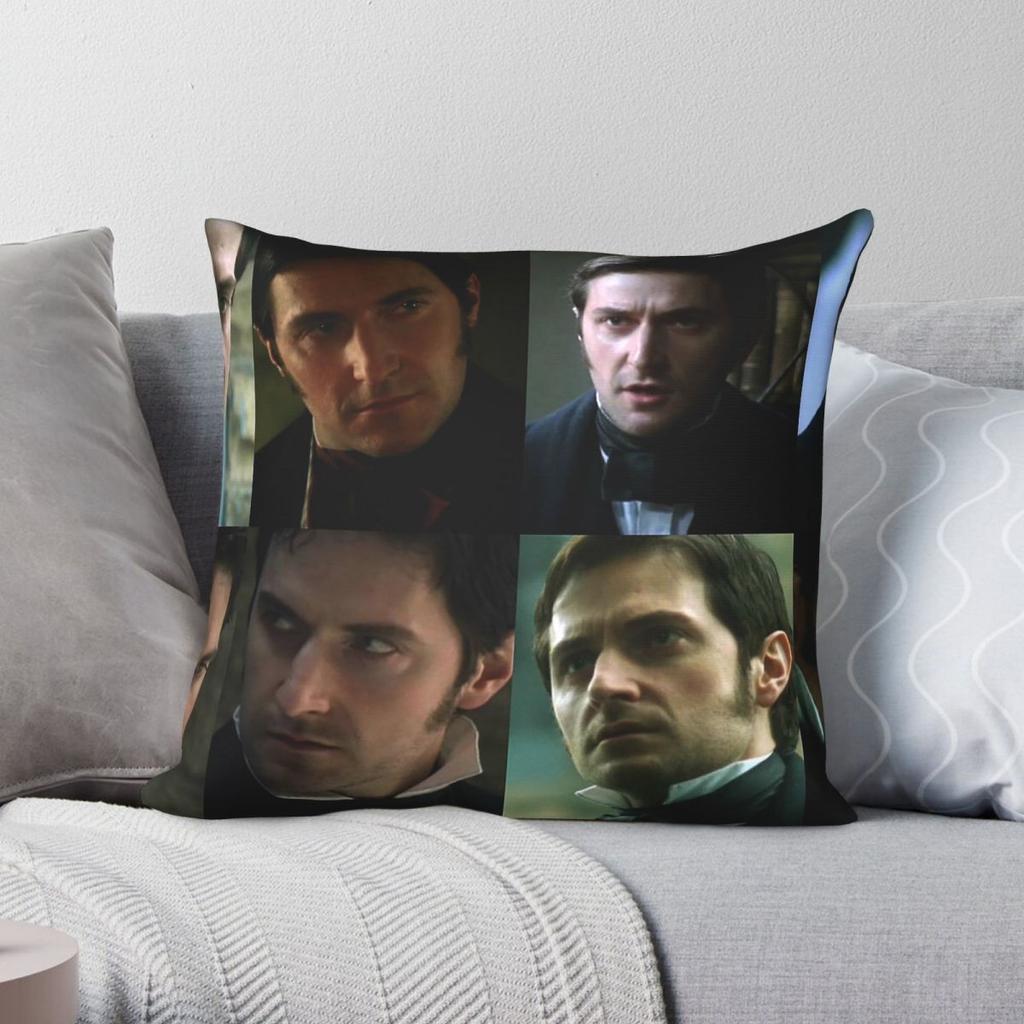Richard Armitage North South Pillowcase Polyester Linen Velvet Creative Zip Decorative Room Cushion Cover Wholesale