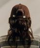 Teulaepighamoni Wool Blend Th Applique Logo Deep-Fit Ballcap_Brown