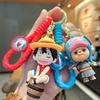 Q Ver. Anime ONE PIECE Keychain Luffy Zoro Ace Sabo Law Usopp Chopper Figure Doll Toy Pendant Car Key Ring Ornaments Gift