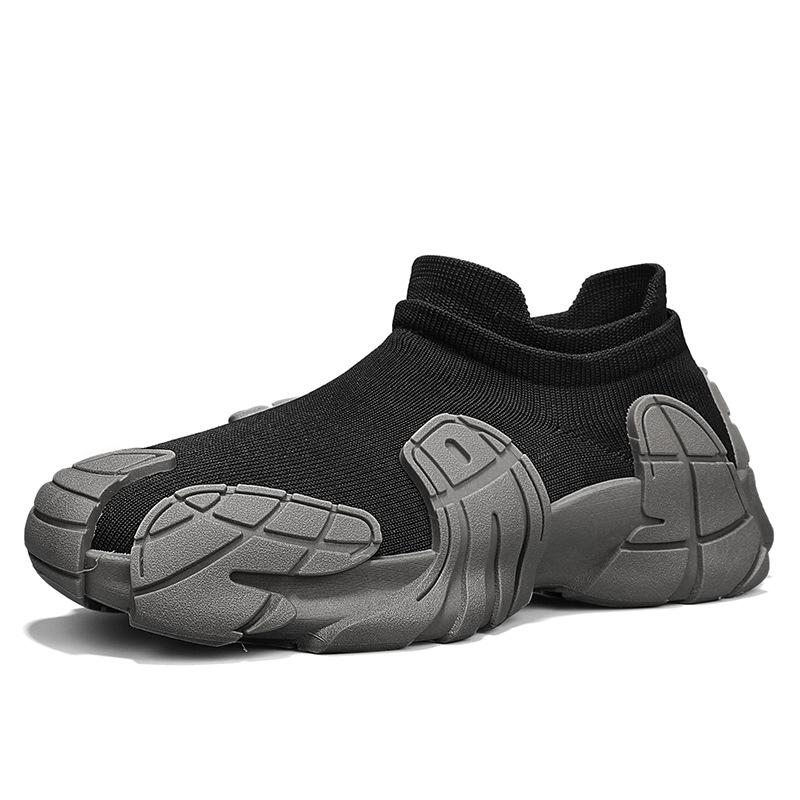 Shoes men's 2025 summer new breathable fly-woven casual sports shoes platform running socks shoes trendy shoes men's shoes