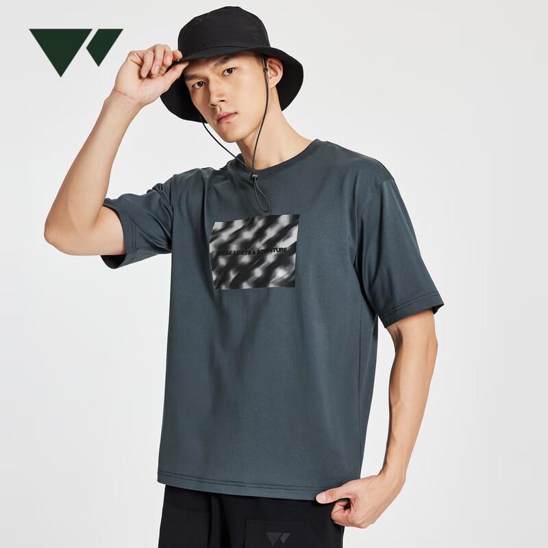 

Septwolves Unisex Printed Round Neck Short Sleeve T-Shirt L 175