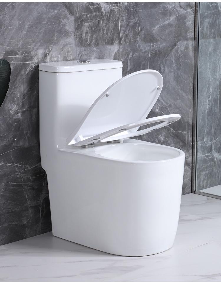 Home Siphon Toilet Bowl: One-Piece, Ceramic, Floor Drain, Super Swirl Flush for Bathroom Use