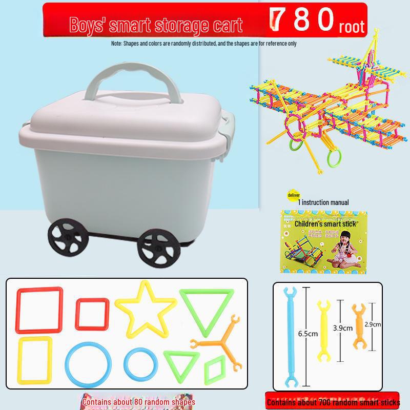 Kids' Educational Magic Stick Building Blocks - DIY Puzzle & Assembly Toy for Early Learning
