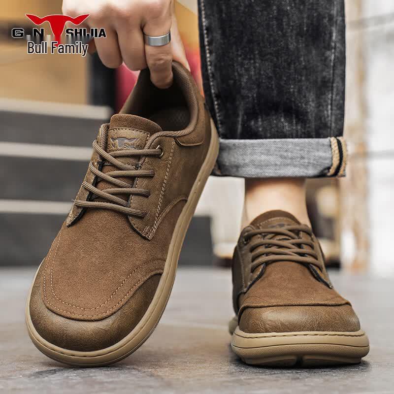 Men s Retro Casual Lace-up Leather Shoes 40