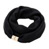 Soft Satin-Texture Neck Scarf Wrinkle-Resistant Neck Warmer Fashion Magnetic Buckle Scarf  Casual