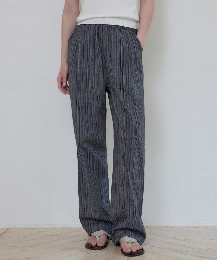 Wednesday Oasis For Woman W/Bohemian Stripe Elastic Pants_Navy(W25-Pt10)