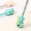 3pcs/Set Soft Glue Student Kids Cartoon Pencil Extender,Dinosaurs Panda Pencil Cap,Pencil Cover,Student Pencil Protector