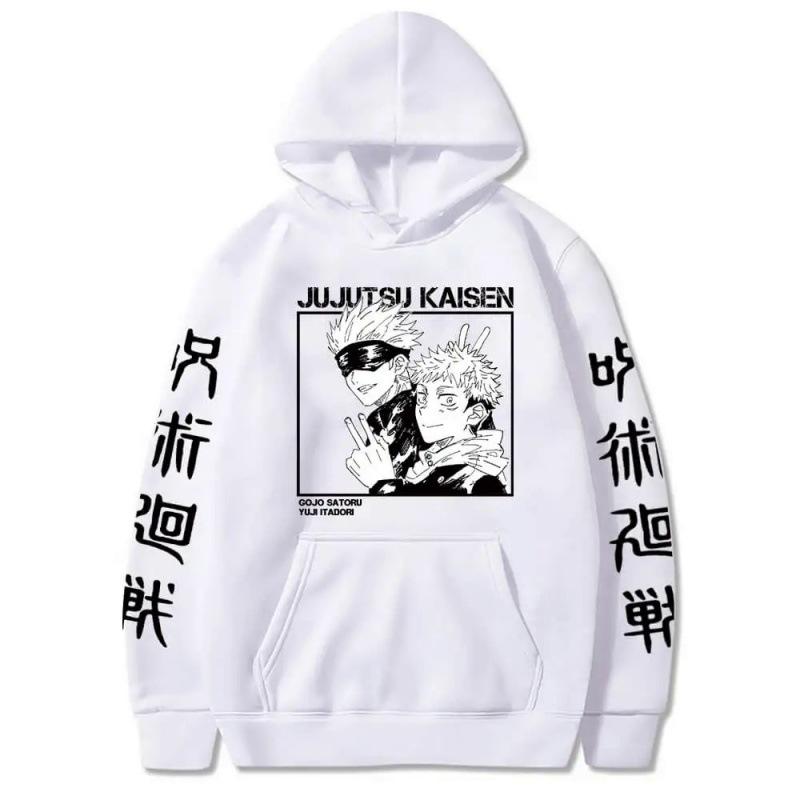 Jiu-jitsu Kaisen com capuz estampado animeHoodie