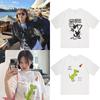 Print Tshirt IM NAYEON Yoo JeongYeon Same T Shirts Kpop Cute Summer Tops for Women Cotton Short Sleeve Tee for Women