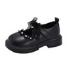 Chic Girls' White Princess Dress Shoes, 2025 Autumn Collection, Soft Sole Leather, Casual Elegance