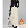 Autumn New Wide-leg Pants Women's High-waisted Loose Corduroy Pants Fleece and Thin Straight Casual Pants