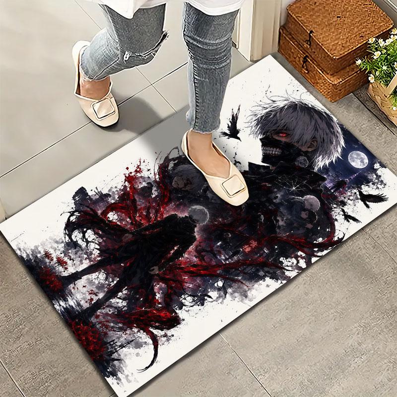 Tokyo Ghoul Teppich Teppich für Wohnzimmer Schlafzimmer Zuhause Sofa Dekoration Kinder Spielen Rutschfeste Bodenmatte