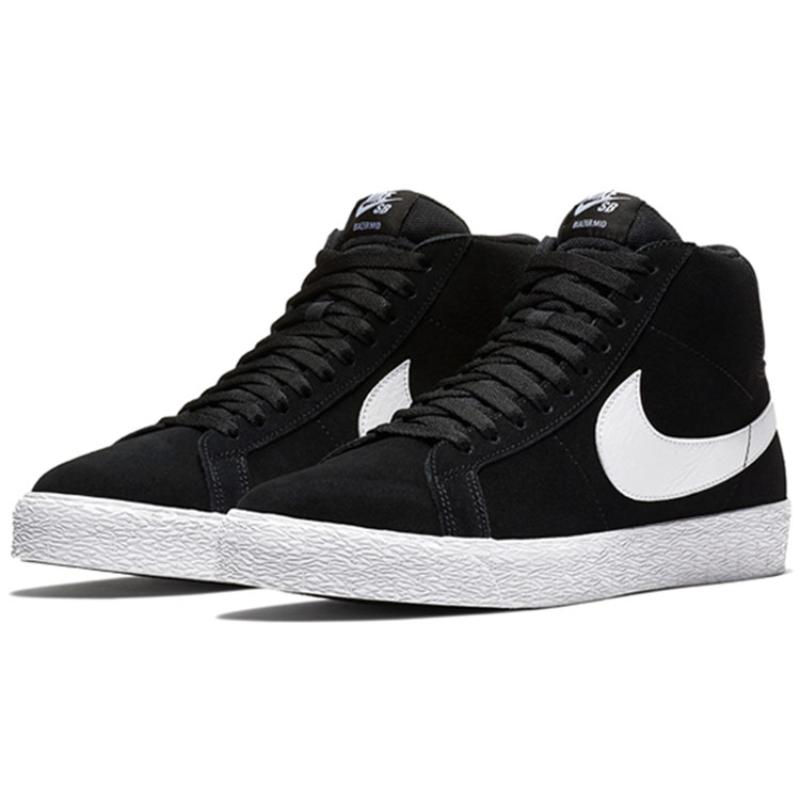 Nike SB Zoom Blazer Mid Black White Skateboard Shoes 864349-002