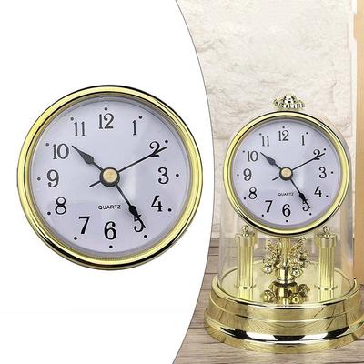 65MM Quarz Uhr Einsätze Bewegung Ersatz DIY Gold Arabische Zahlen