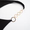 Y25TP001 Cross-Border Women's Sleeveless V-Neck Sexy Ring Halter Top for Spring/Summer