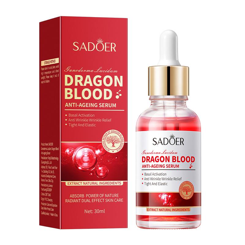 Anti-Wrinkle Serum SADOER Ganoderma lucidum dragon blood skin rejuvenation firming moisturizing serum 30ML