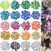 10x Colors / 100 Pcs Cat Nail Caps | Cat Claw Covers with Adhesives and Applicators | Beta (L)