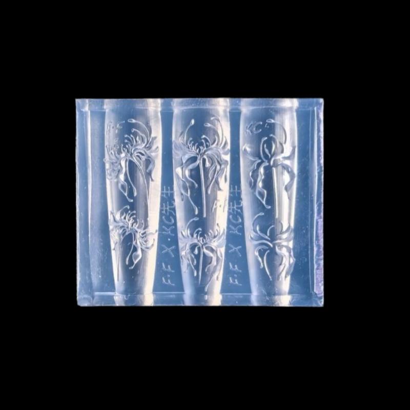 

3D Силіконова Форма для Манікюру з Квітами Lycoris Radiata (Червона Лілія) Прозора Форма для Різьблення Манікюру Diy Червоні Лілії Квіткові Візерунки Форми ONESIZE