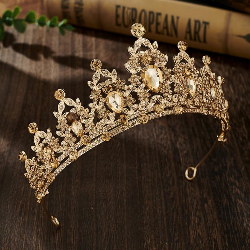 Hochzeit Haar Tiara Kristall Brautkrone Kopfschmuck Modisches Haarband Stirnband Haarschmuck Kopfschmuck Geschenk