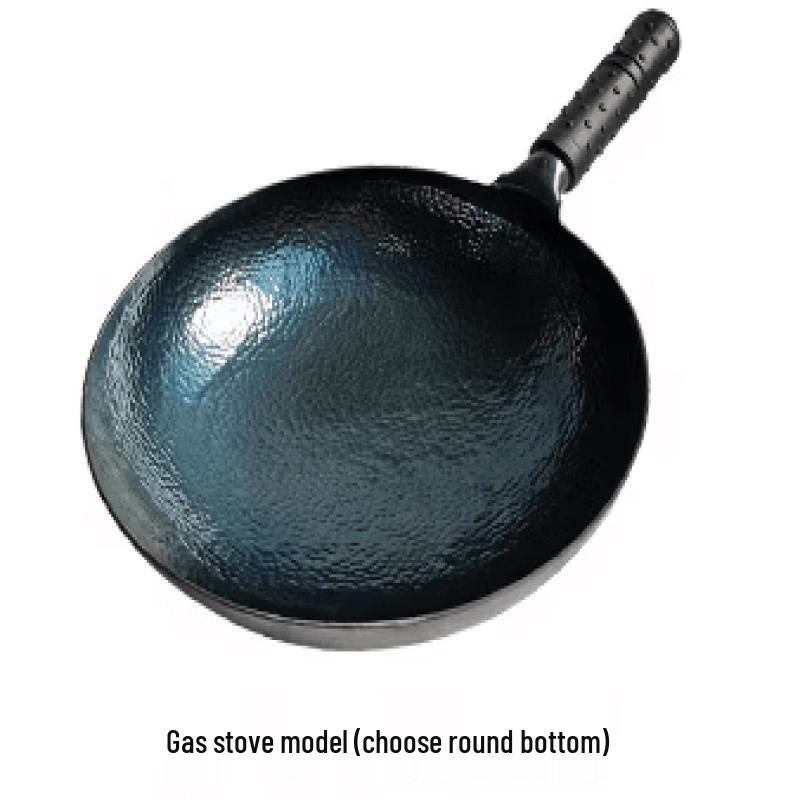 Wutuo Hand-forged Wrought Iron Fish Scale Non-stick Wok