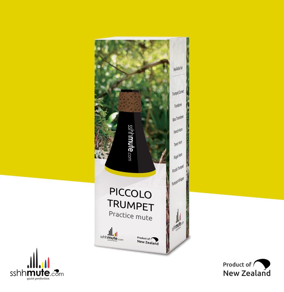 Sshh Mute Practice Mute for Piccolo Trumpet, Made of Plastic